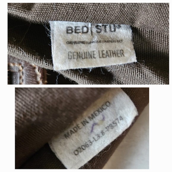 BED|STU RARE CROSSBODY LEATHER HANDBAG RUSTIC BROWN STUDDED SUMMERLAND LIKE NEW - Picture 16 of 16